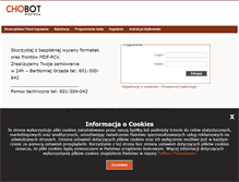 Tablet Screenshot of panel.chobot.pl